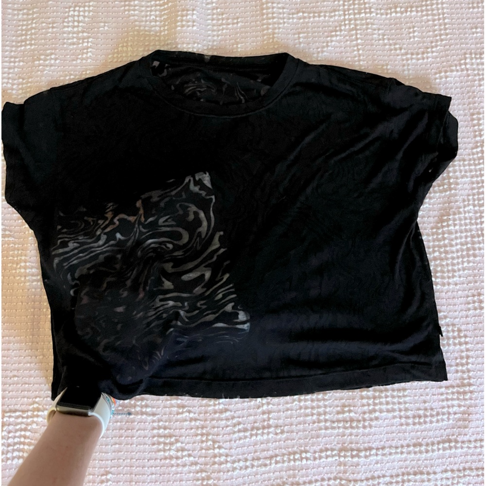 Lululemon Cates Tee marbled design top